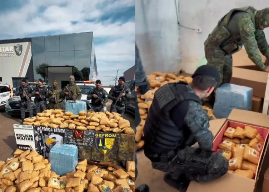 Quatro são presos com 450 tabletes de 'supermaconha' em MT